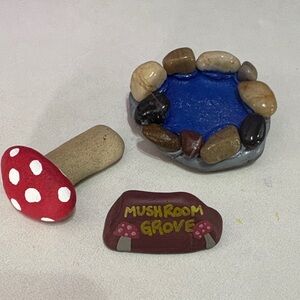 Handmade Fairy Garden Decor Mushroom Grove